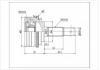 Gelenksatz, Antriebswelle CV Joint:TO-007A